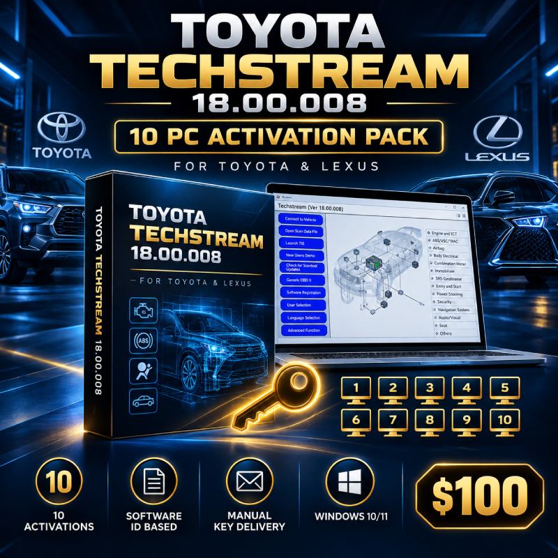 Toyota Techstream 18.00.008 (02/2023) – Diagnostic Software
