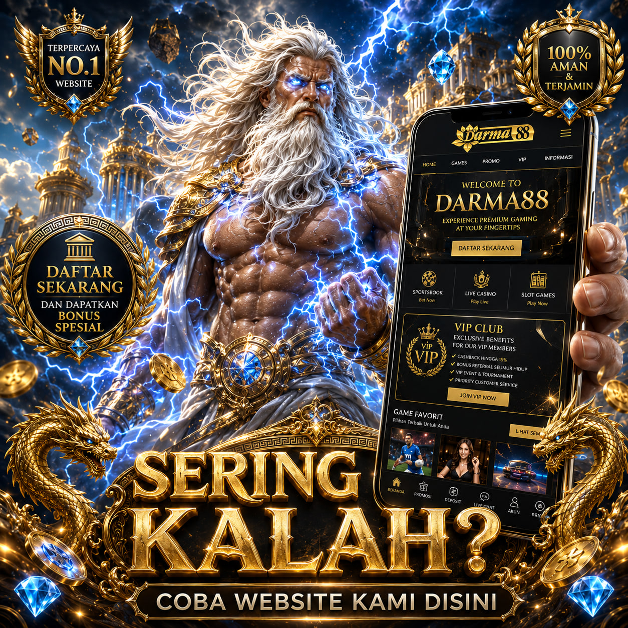 DARMA88: Situs Slot Online Gacor Deposit Pulsa Tanpa Ribet Era 2026