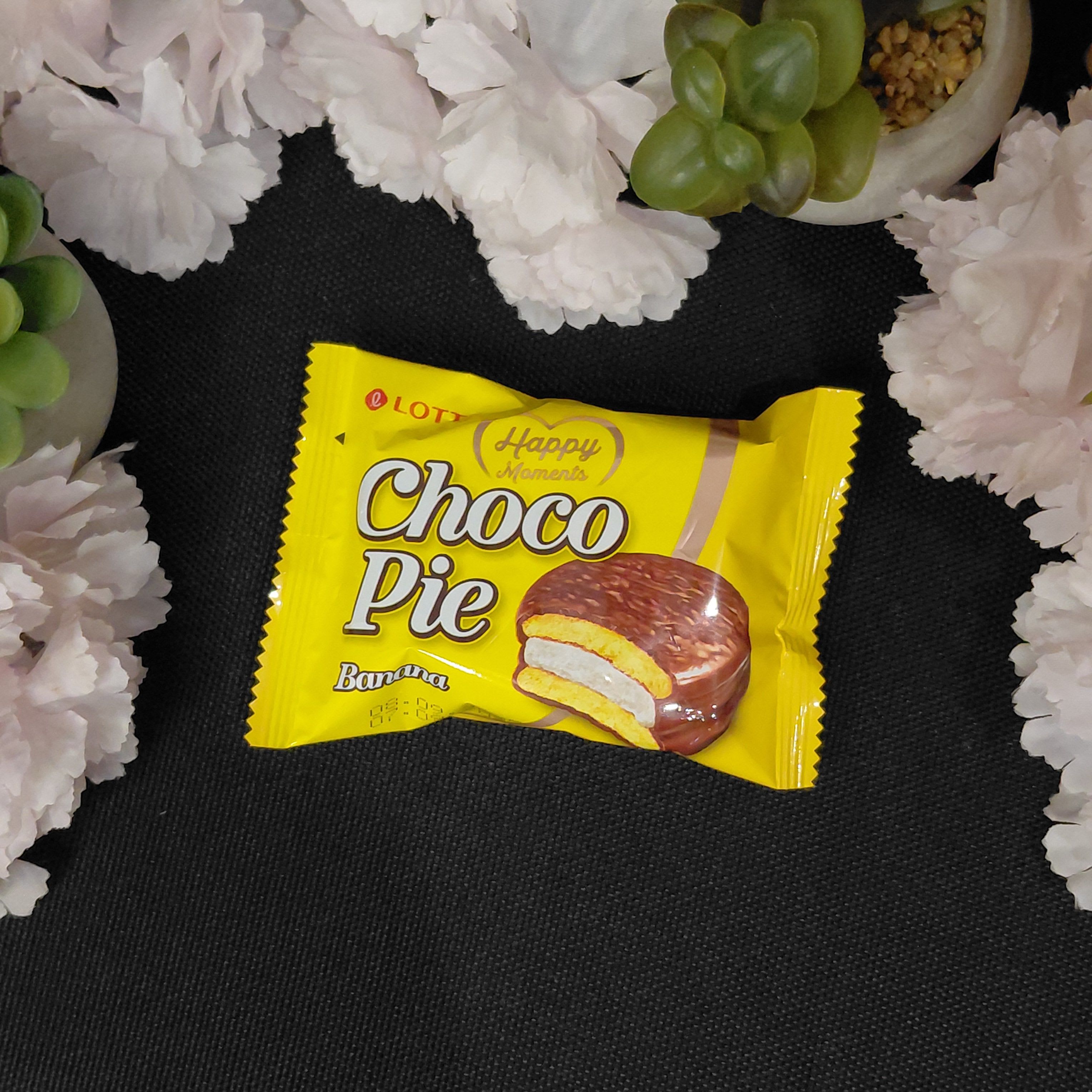 Тістечко Чоко Пай зі смаком банана Lotte Happy Moments Choco Pie Banana — 28 г