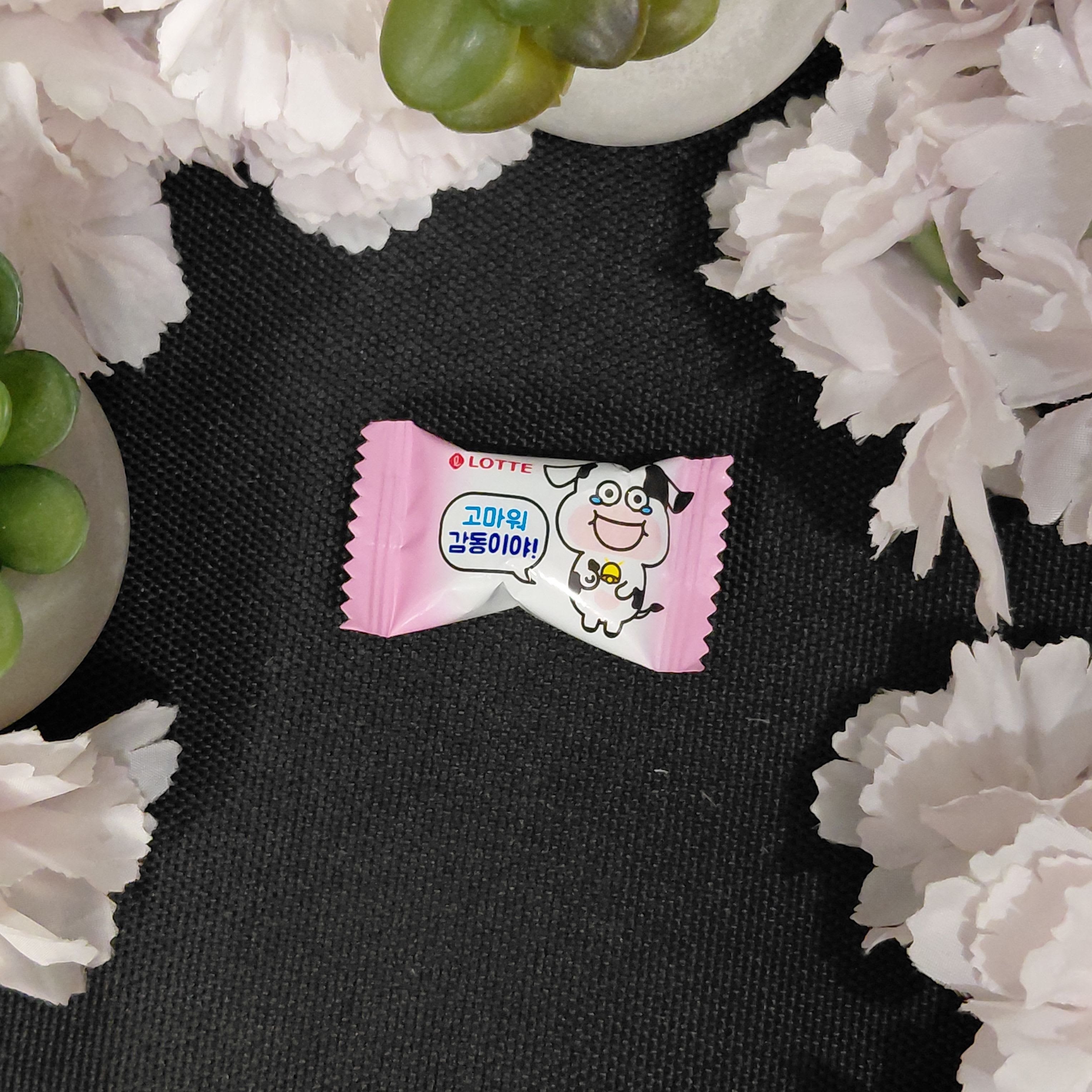 Молочна жувальна цукерка Lotte Soft Milk Candy (Полуниця) — 6 г