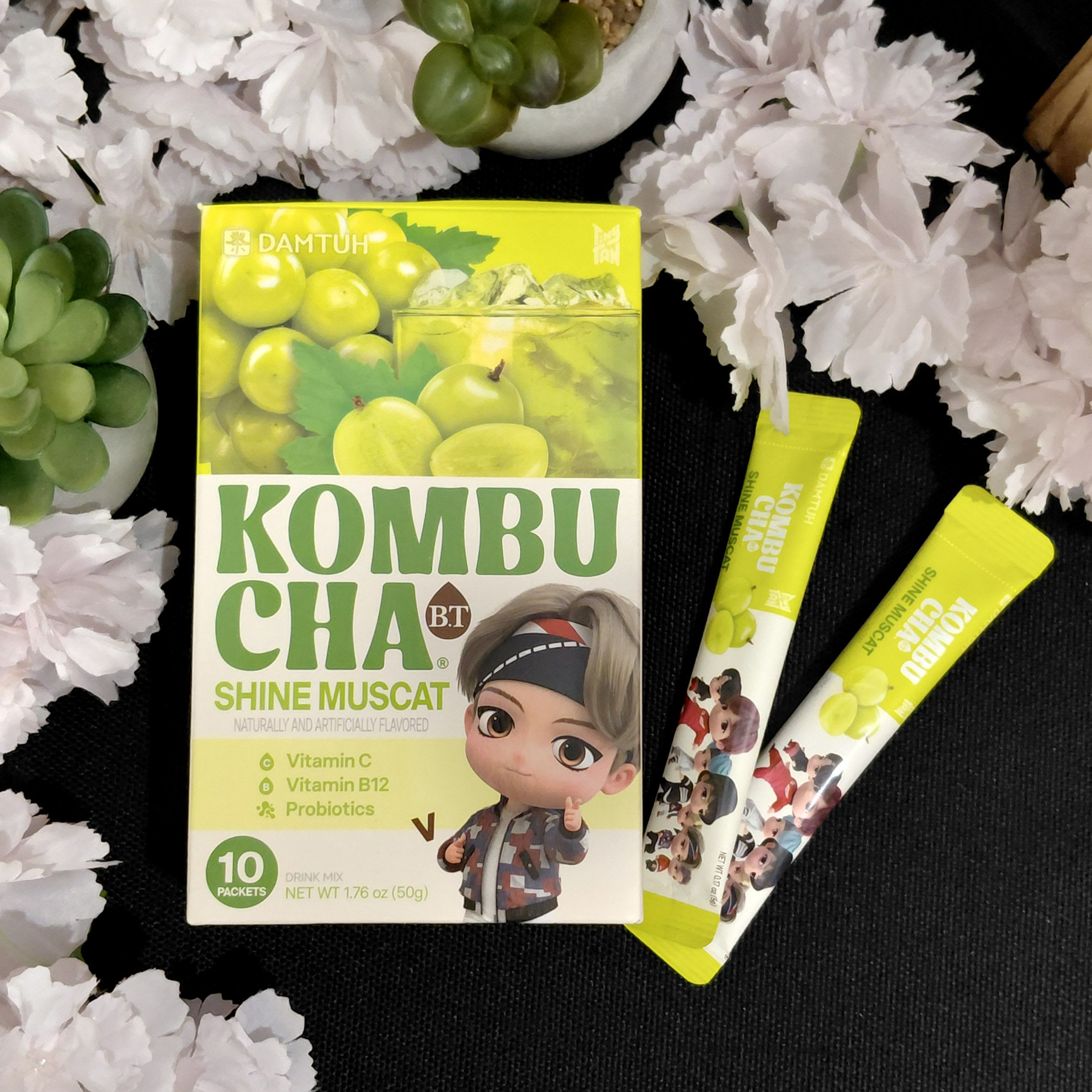 Комбуча розчинна зі смаком винограду Шайн Маскат Damtuh Kombucha Shine Muscat (V TinyTAN Edition) — 5 г