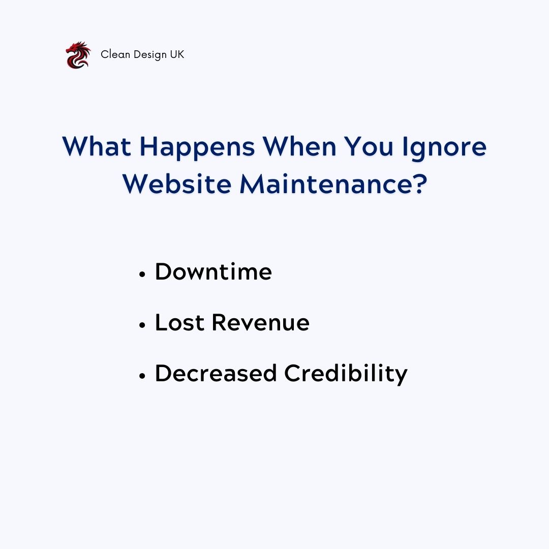 Consequences of Ignoring Website Maintenance