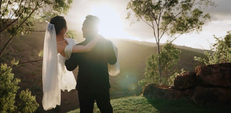 Ian & Ayumi at Waialua Valley Farms