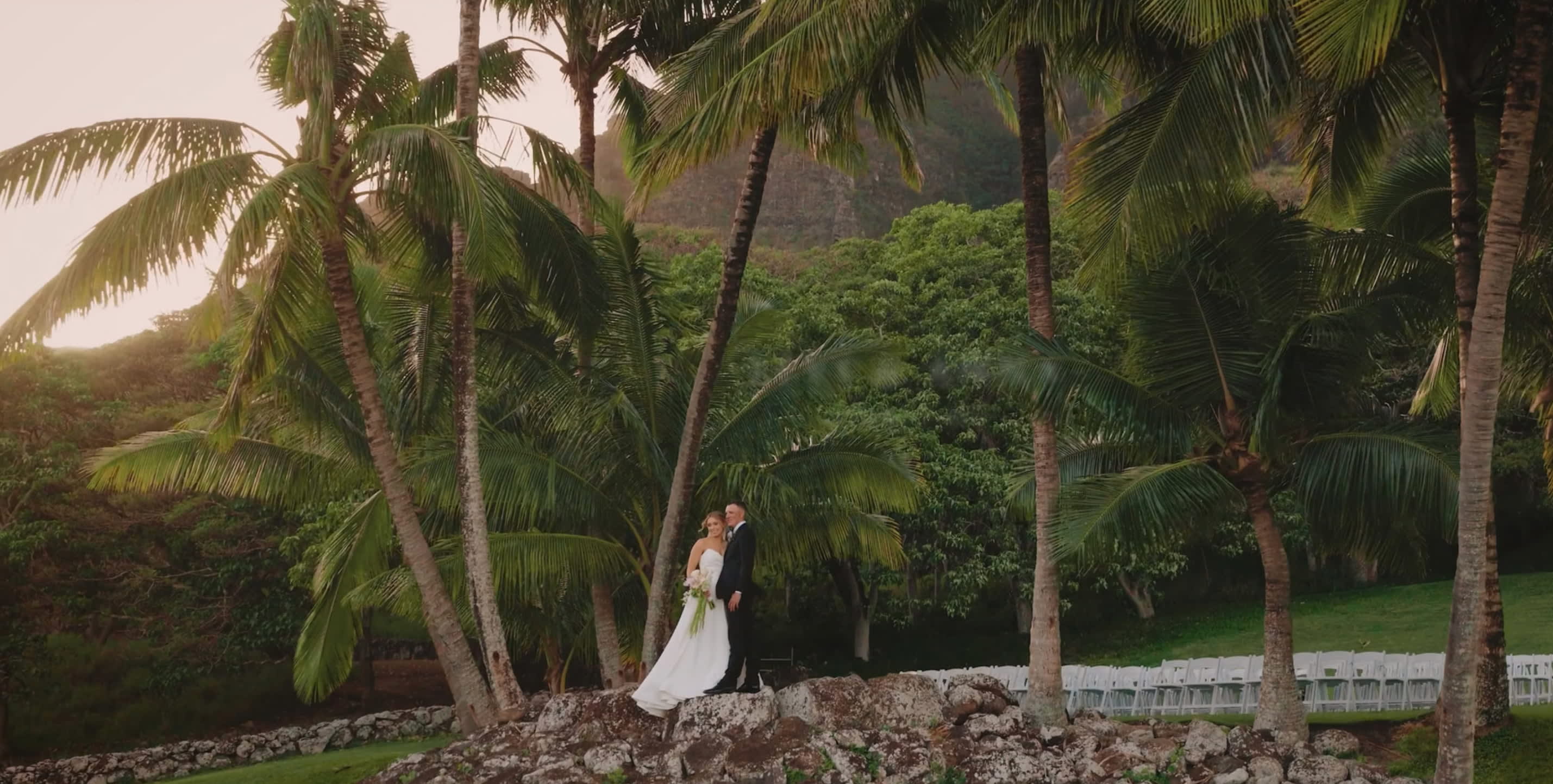 Levi & Anna at Pālikū Gardens