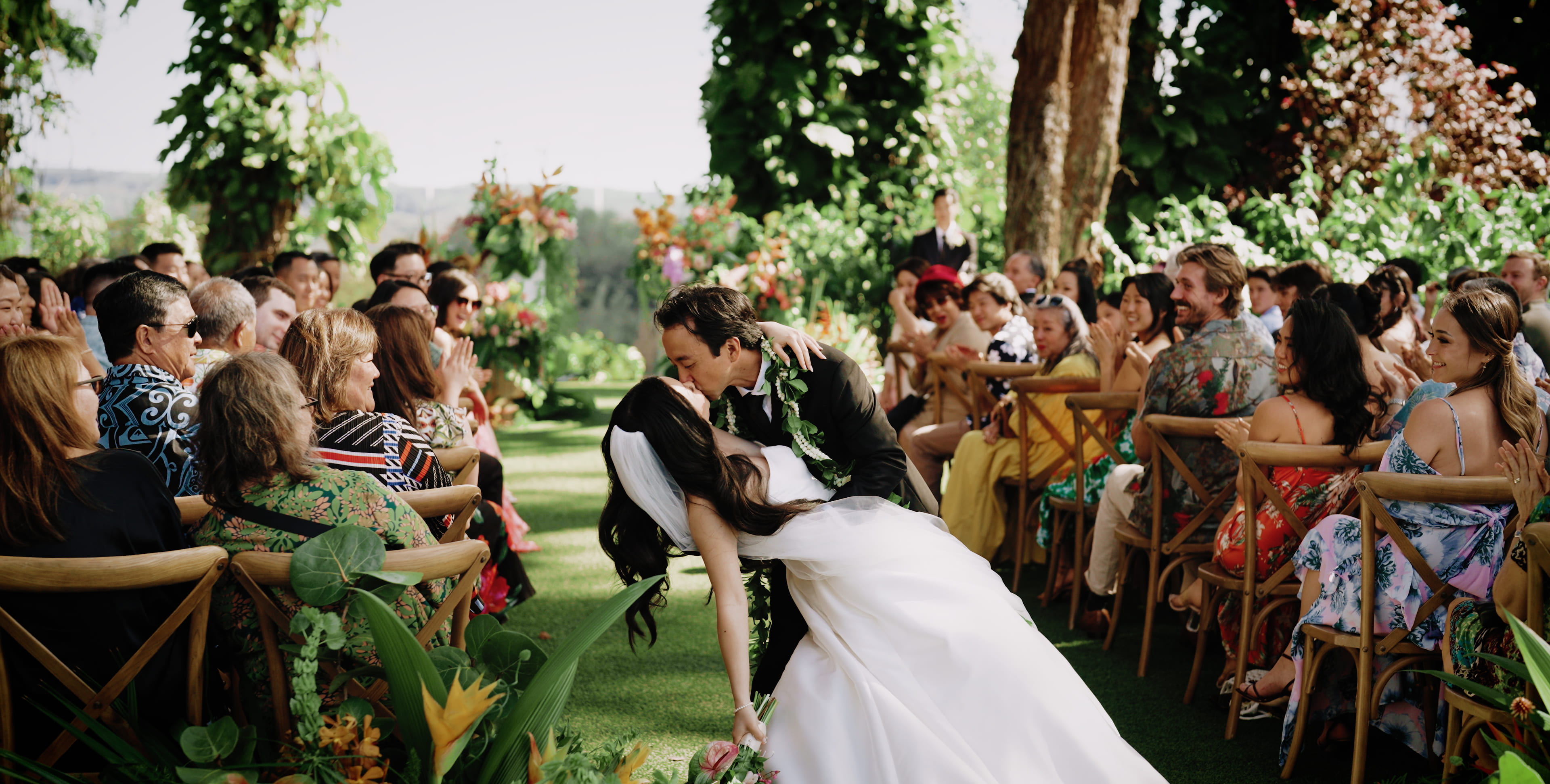 Don't forget that kiss at the end of the aisle.