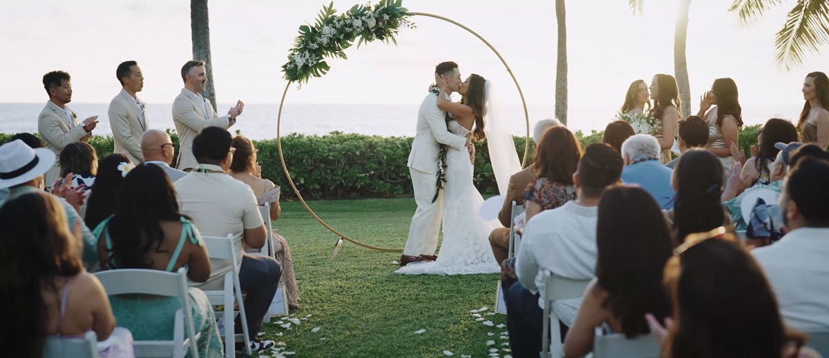 Paradise Cove Ocean Garden Wedding on Oahu, Hawaii