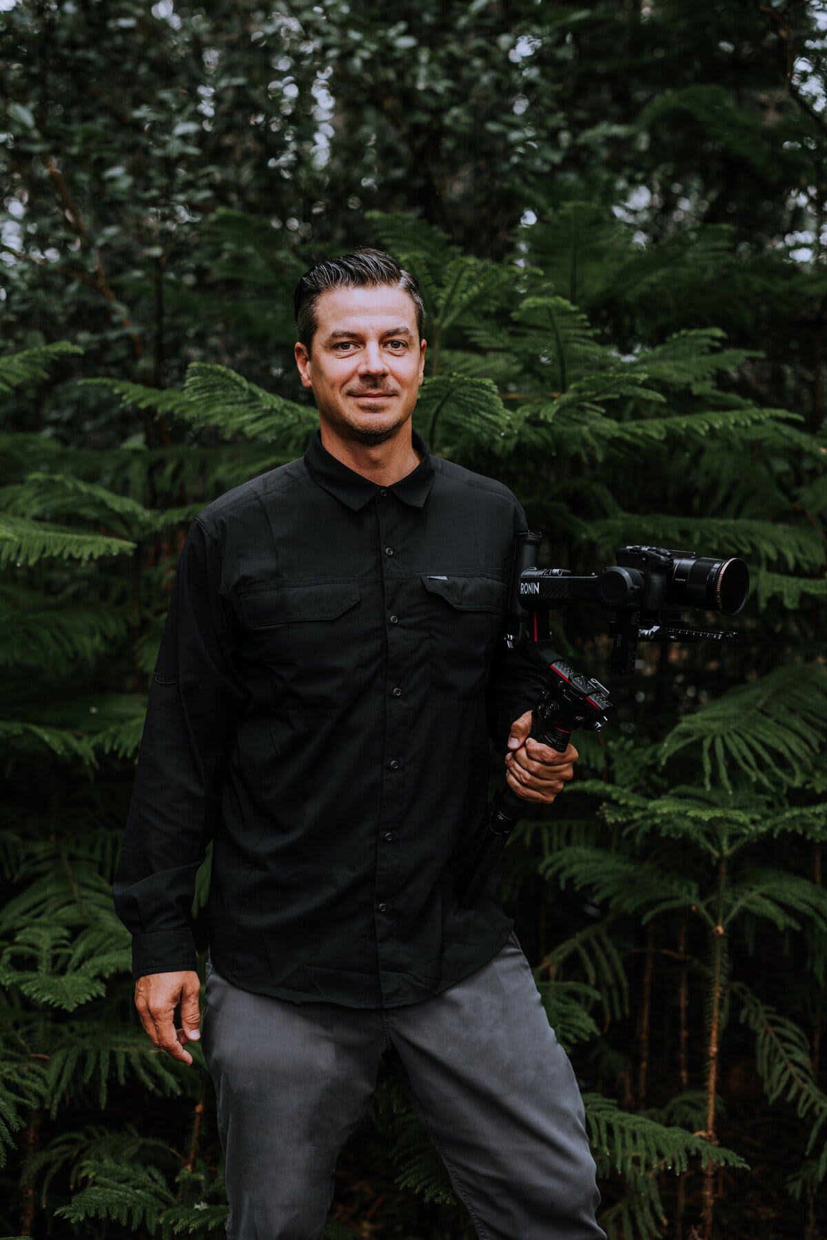 Tom Bishop, Oahu wedding videographer and founder of Bishop Media Productions.