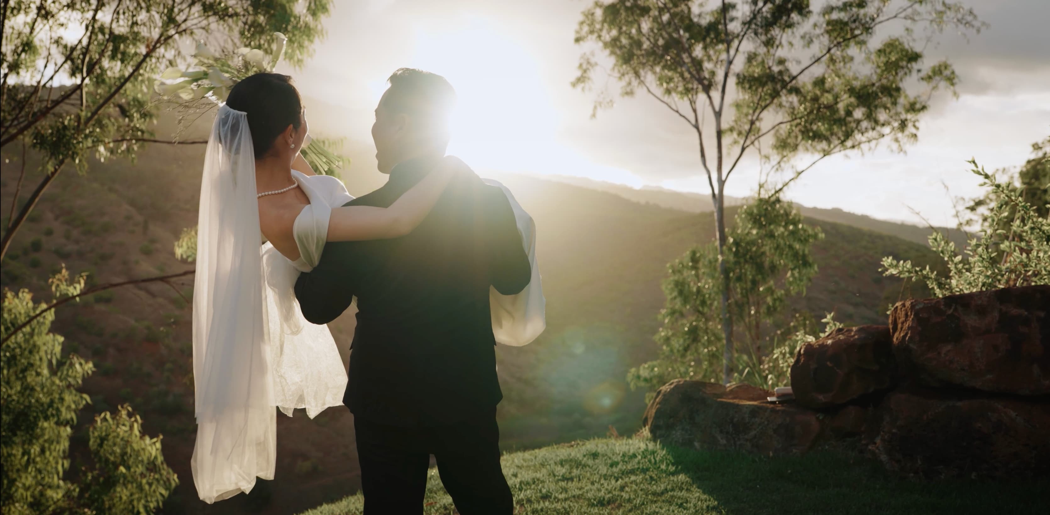 Ian & Ayumi at Waialua Valley Farms