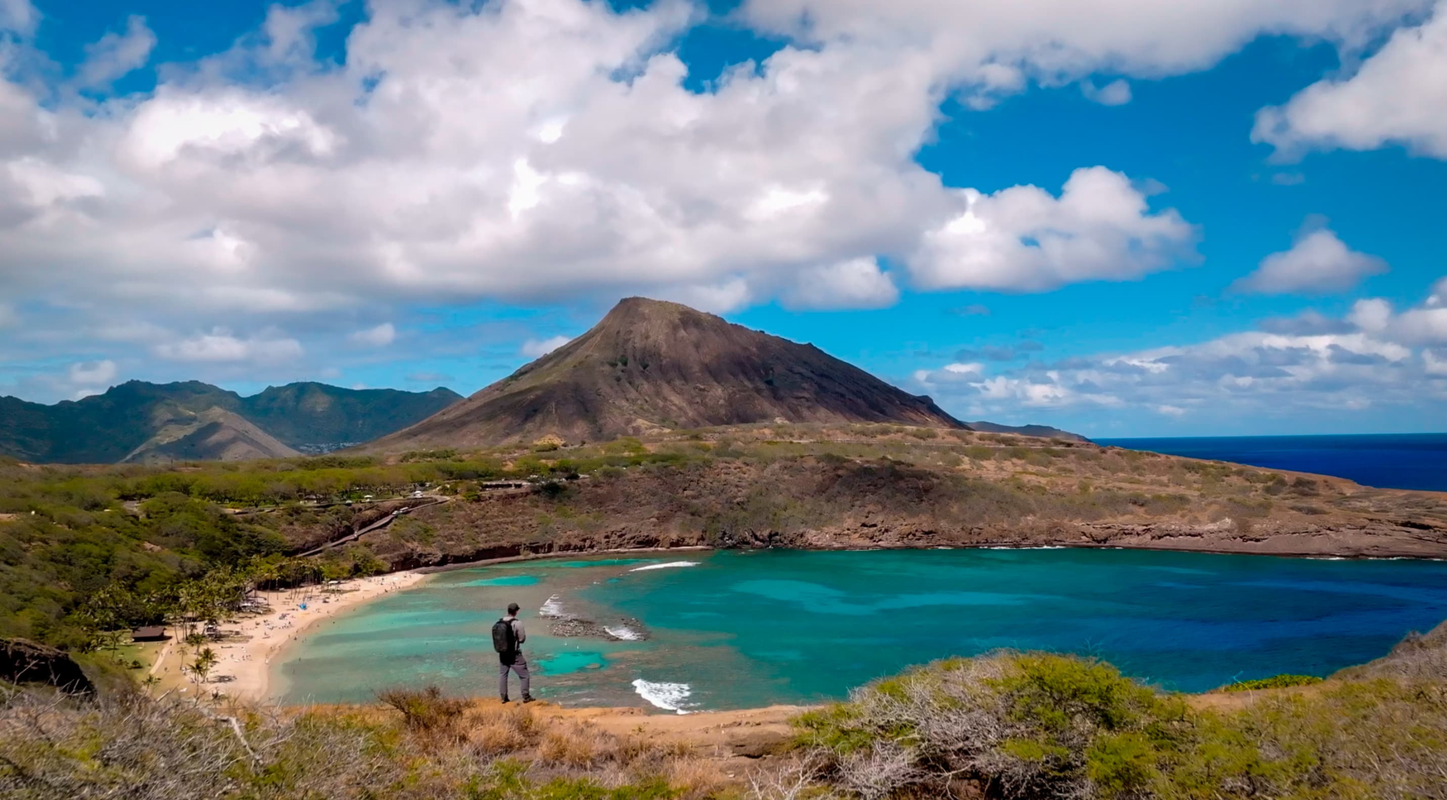 Hanauma Bay on Oahu's southeast shore.