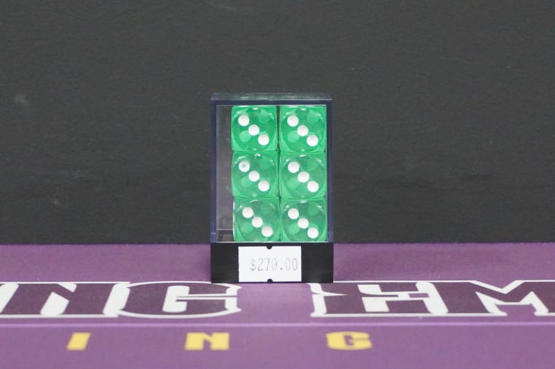 Juego de Dados 6 Caras Grande Aqua