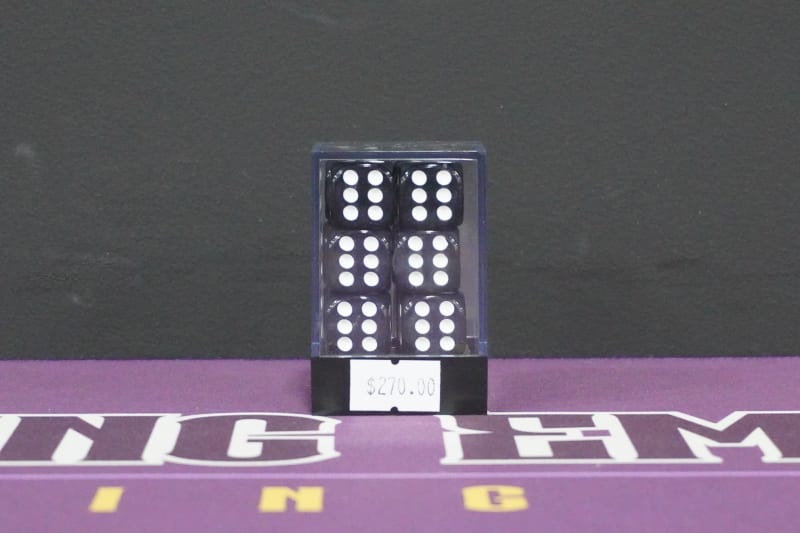 Juego de Dados 6 Caras Grande Negro