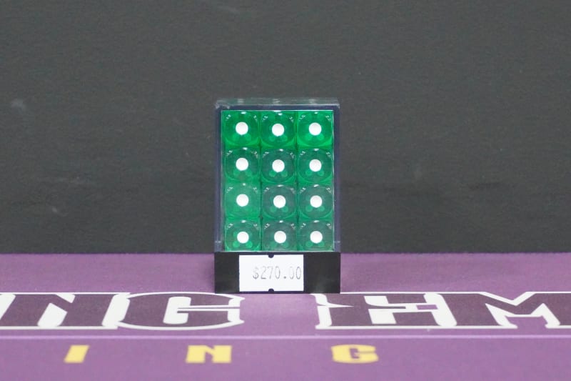 Juego de Dados 6 Caras Verde