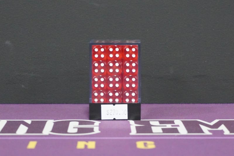 Juego de Dados 6 Caras Rojo