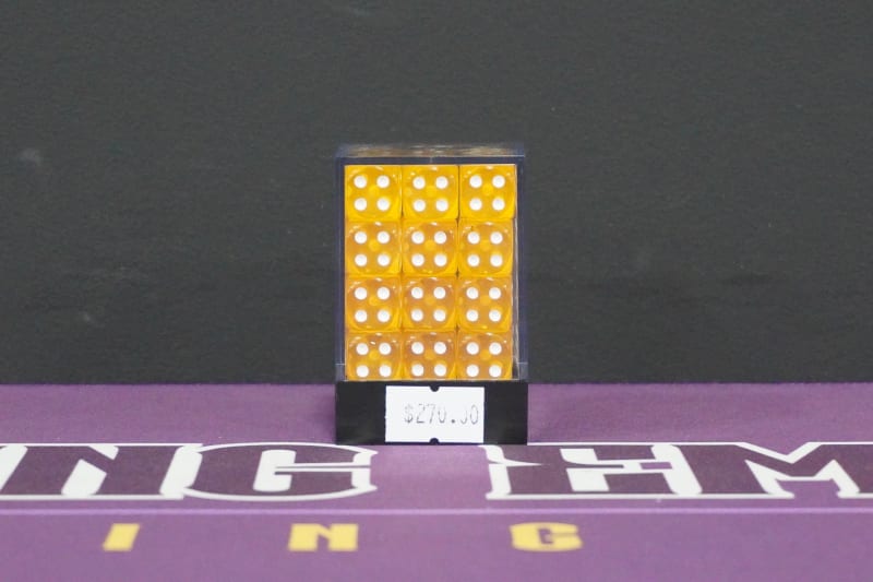 Juego de Dados 6 Caras Naranja