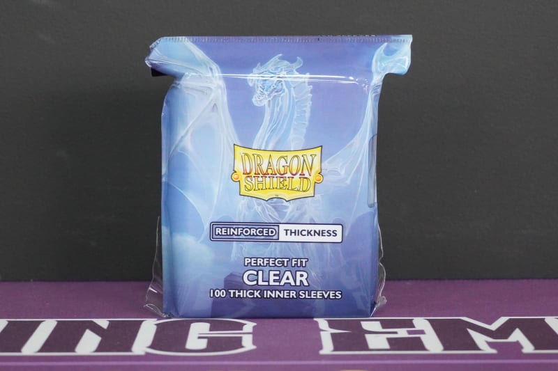 Dragon Shield Perfect fit Clear 100 Thick Inner Sleeves Display
