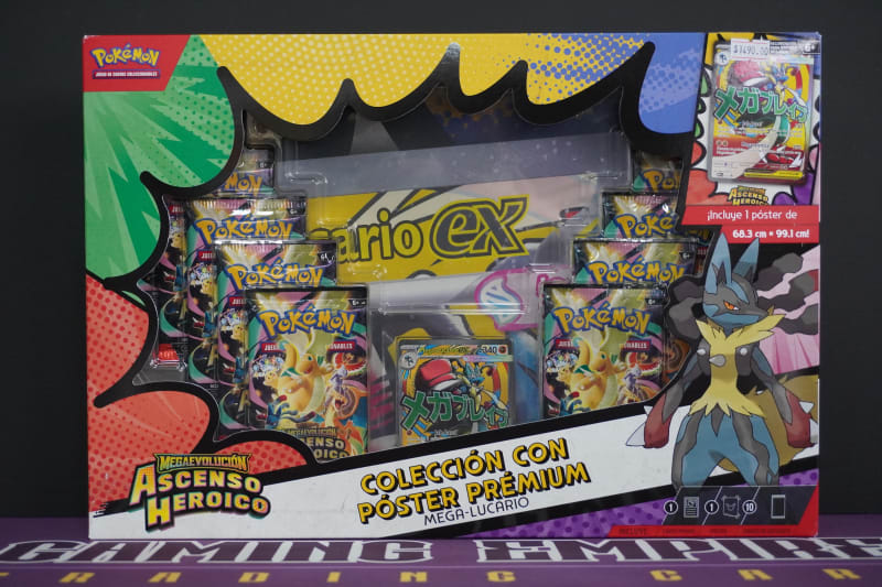 Pokemon Colección con Poster Premium Mega Lucario esp