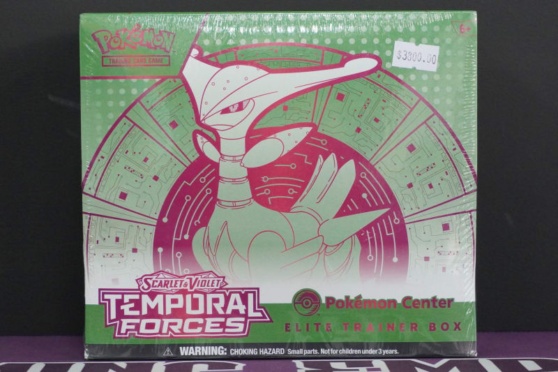 Pokemon ETB Pokemon Center Scarlet & Violet Temporal Forces (Iron Leaf)
