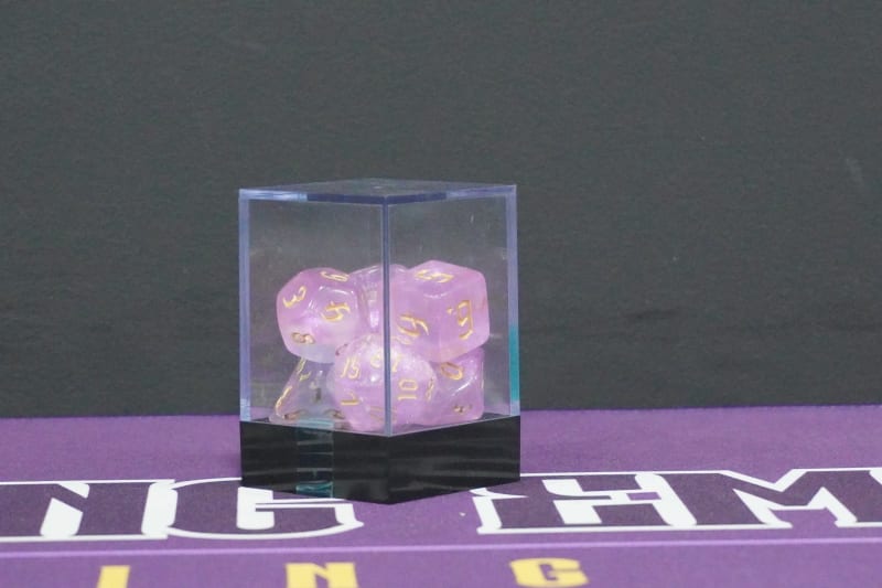 Juego de 7 Dados Rosa