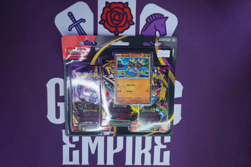 Pokémon Mega Evolution Pitch Black Three Blister Booster 1 - Español