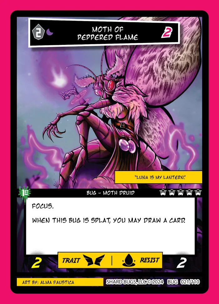 Moth of Peppered Flame