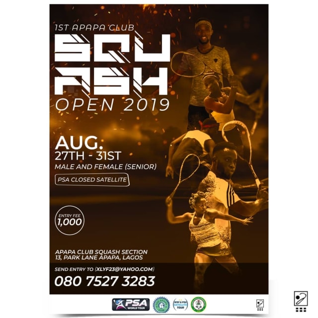1st Apapa Club Squash Open