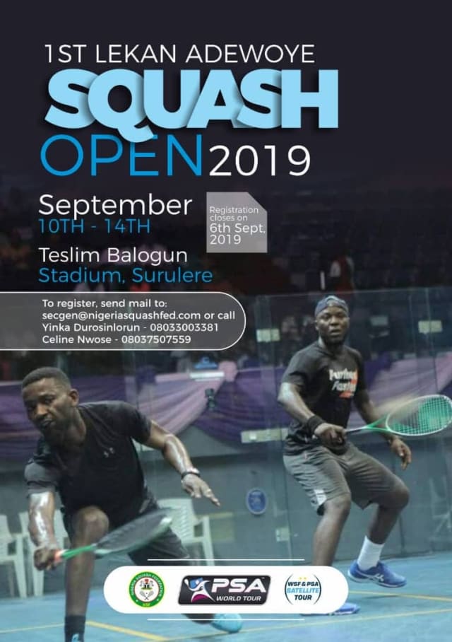 1st Lekan Adewoye Squash Open