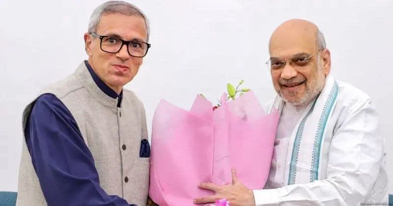 Omar Abdullah ने आज New Delhi में Amit Shah से मुलाकात