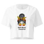 Black, Blessed & Beautiful Cropped T-Shirt Design