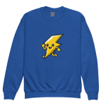 Energetic Lightning Bolt Character Sweatshirt