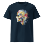 Paint Brush Abstract Face Design T-Shirt