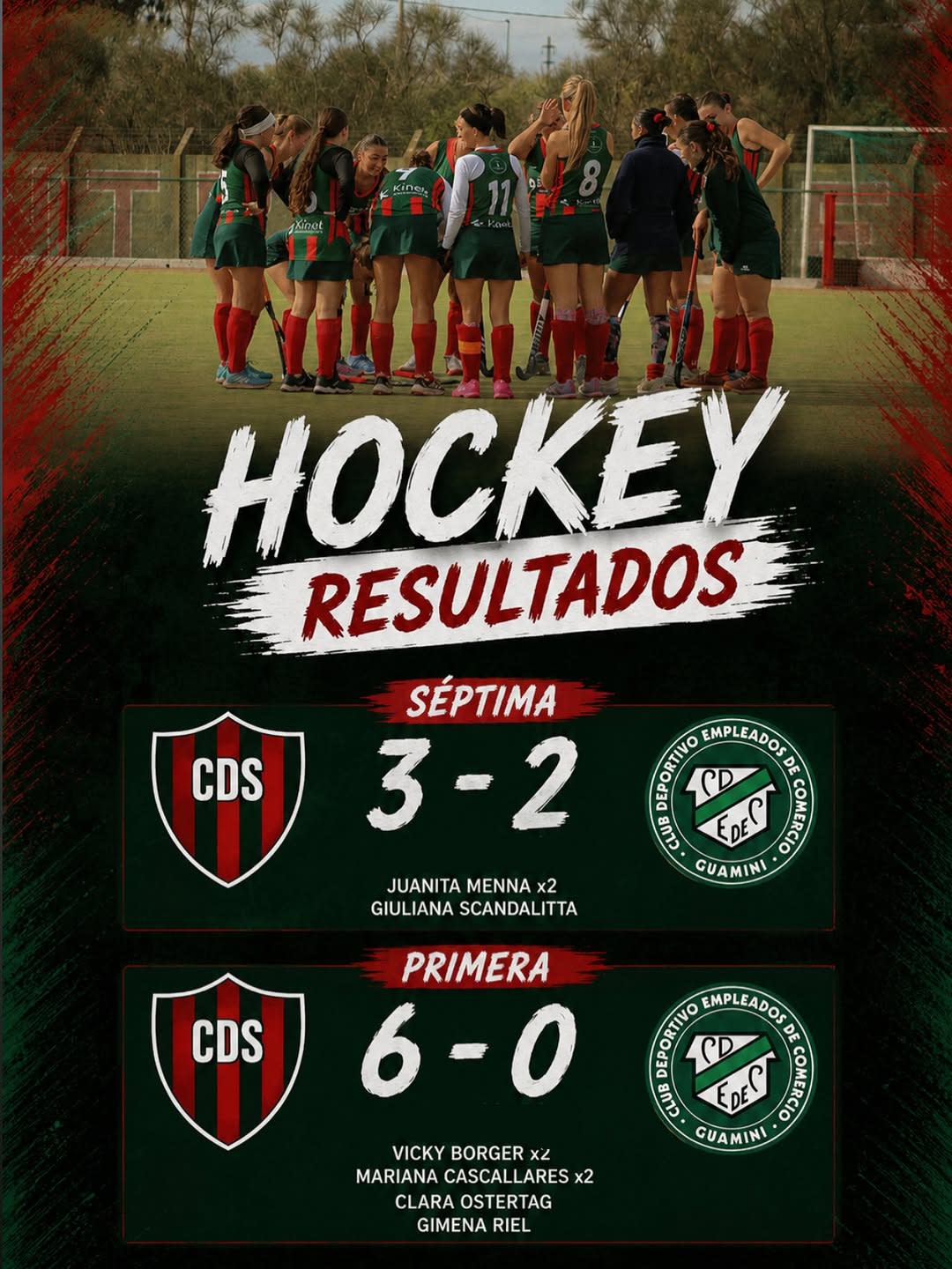 Hockey: Deportivo Sarmiento venció a Empleados de Comercio