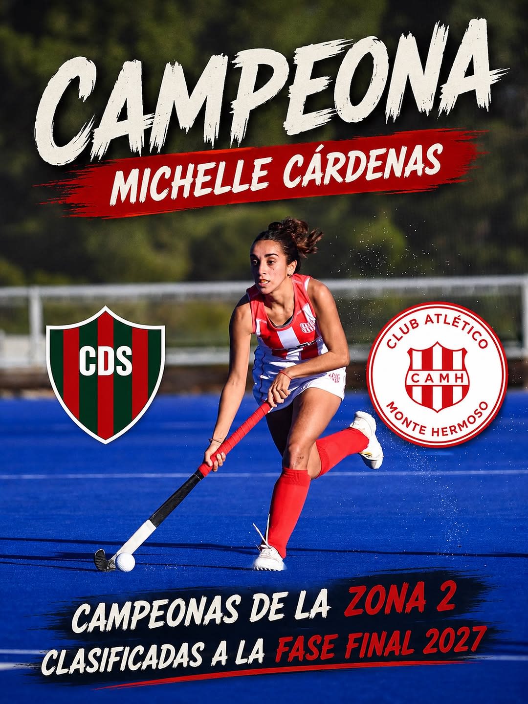 La suarense Michelle Cárdenas fue campeona de la Súper Liga con Monte Hermoso