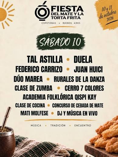 Copetonas celebra la 12ª Fiesta del Mate y la Torta Frita