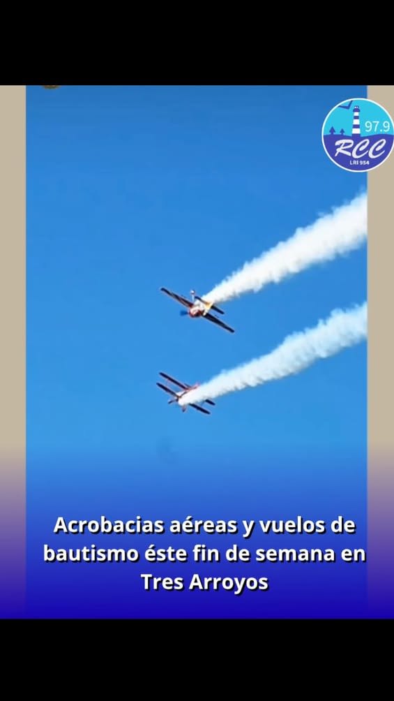 El Aeroclub de Tres Arroyos organiza un festival aéreo el 17 y 18 de octubre