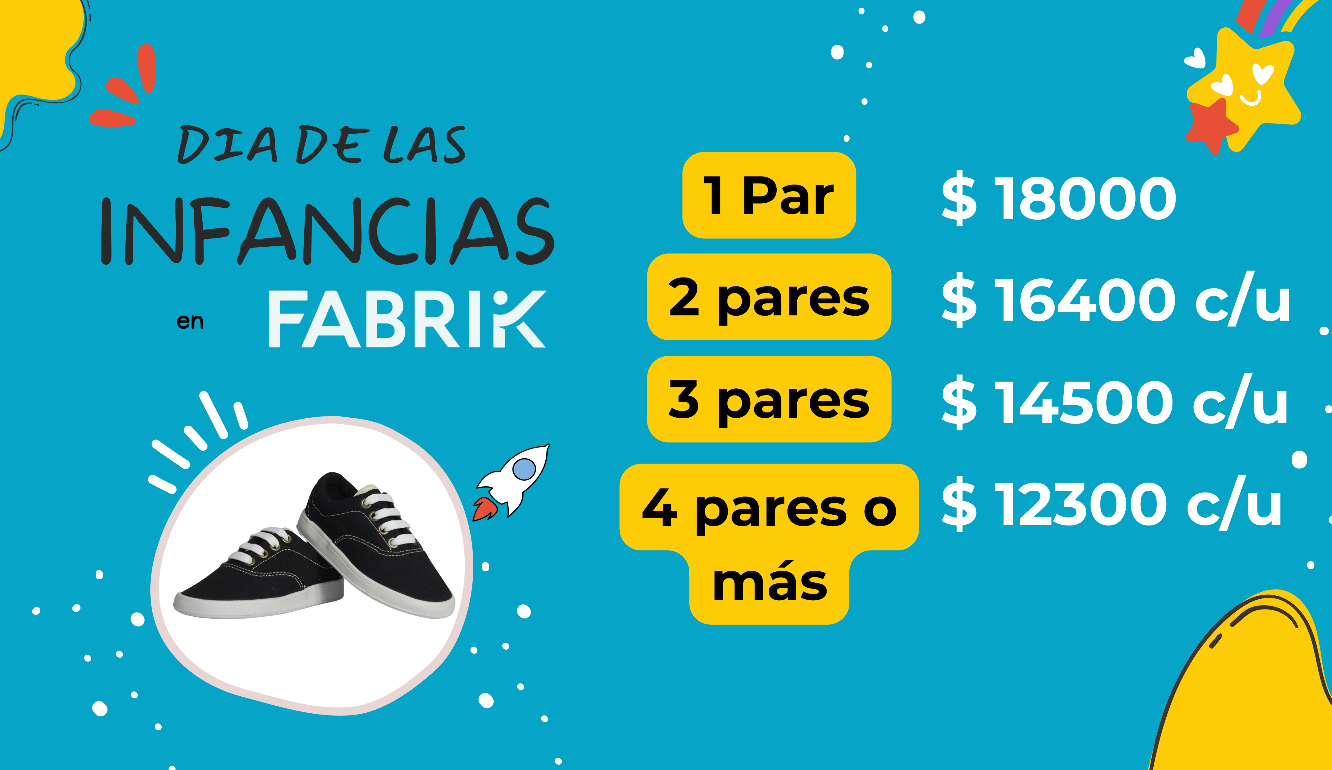 Fabrik lanza una promo especial por tiempo limitado para el Día de las Infancias