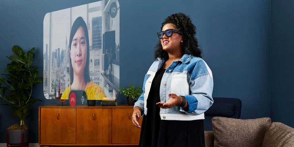 Meta sorprende con nuevas gafas inteligentes para crear hologramas de llamadas, juegos y más