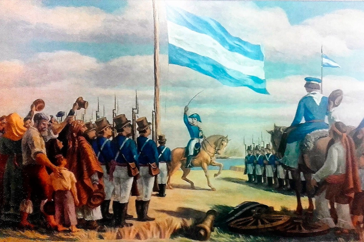 Un 27 de febrero de 1812: el primer izamiento de la bandera argentina