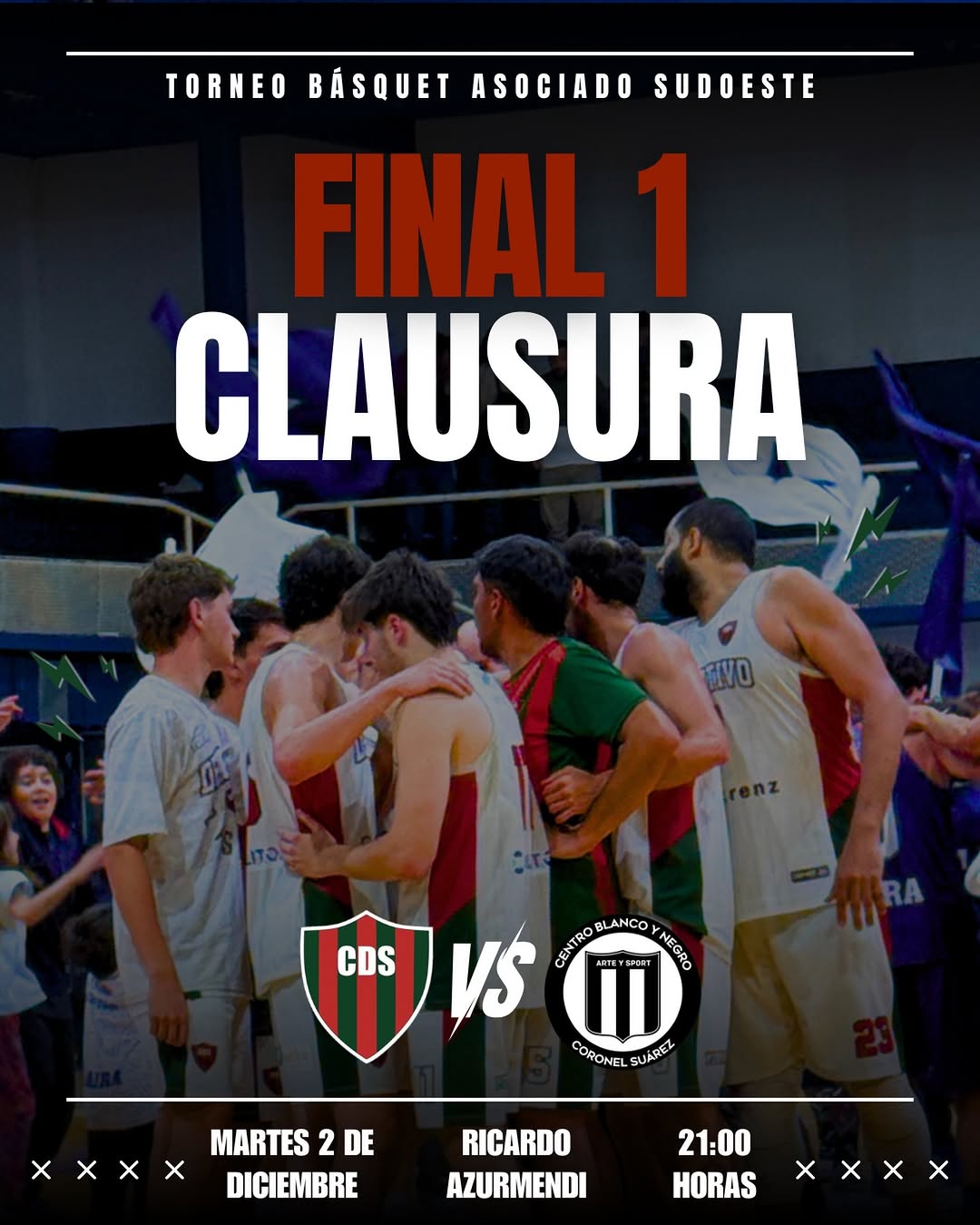 Primera final: Deportivo Sarmiento vs Blanco y Negro en el Azurmendi