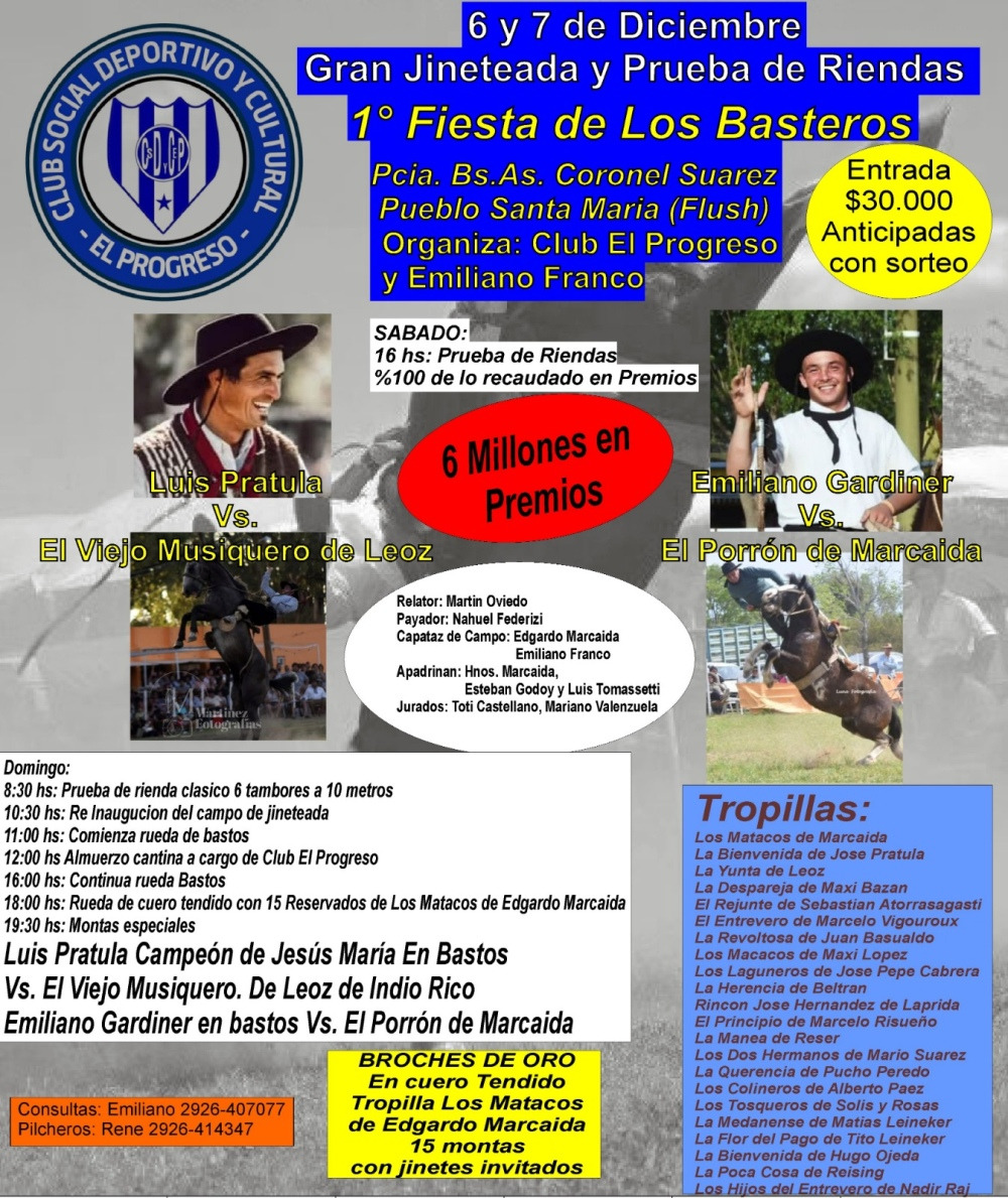 Se viene la 1º Fiesta de Los Basteros en Santa María