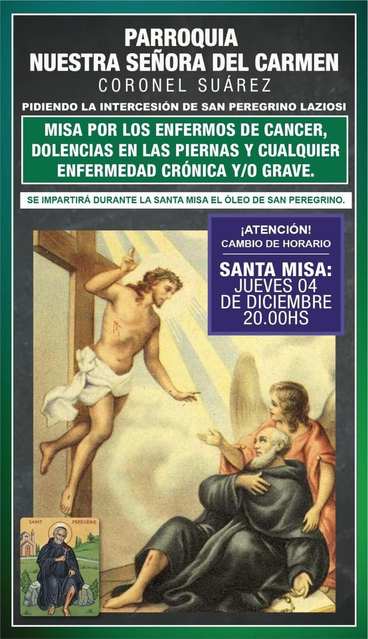Misa especial por enfermos en a Parroquia Nuestra Señora del Carmen