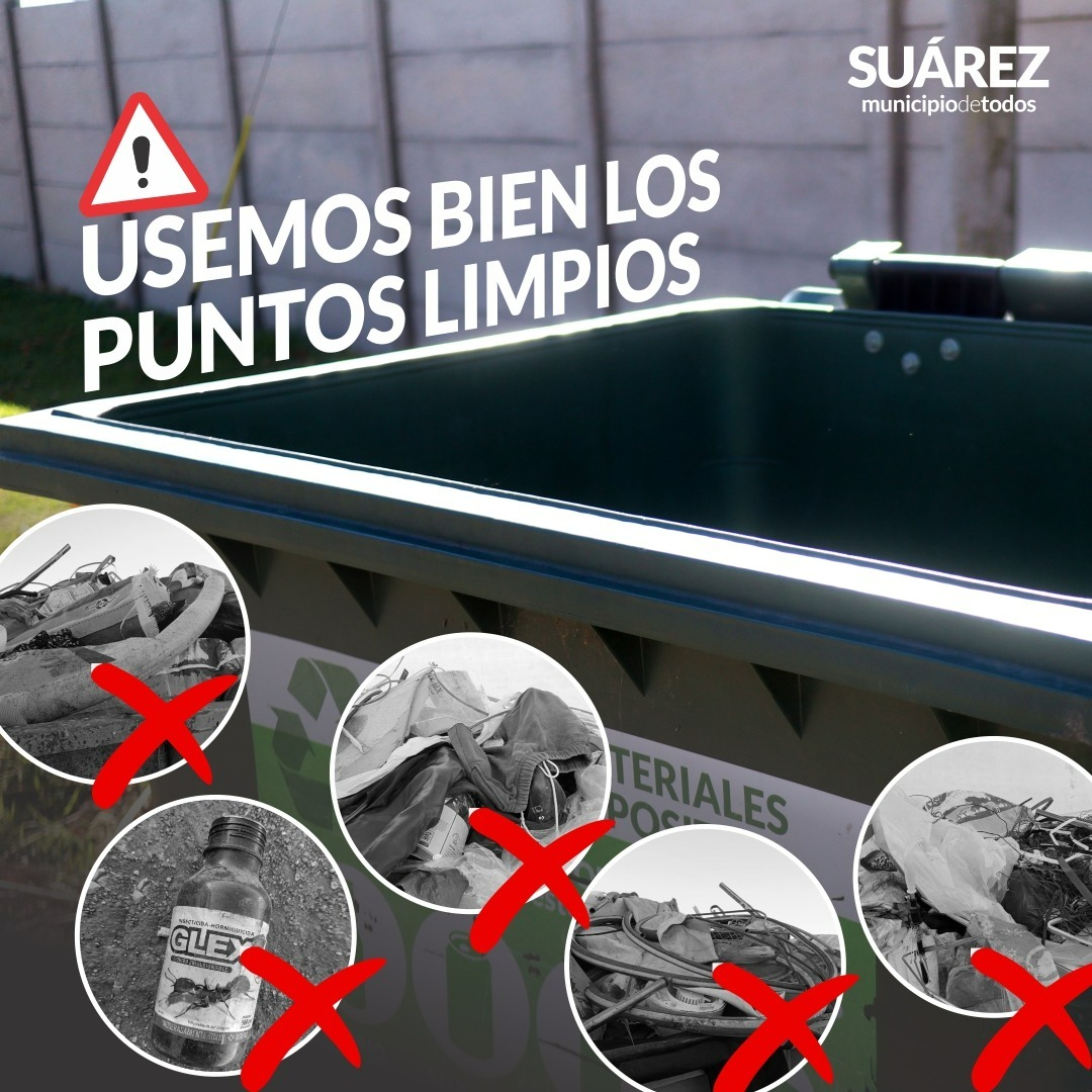 Recomendaciones para evitar el uso indebido de Puntos Limpios