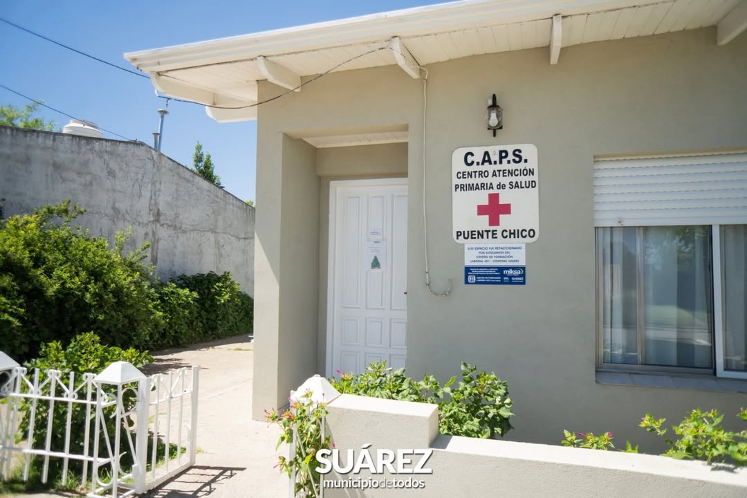 El CAPS de Puente Chico fue renovado por estudiantes del Centro de Formación Laboral Nº 401