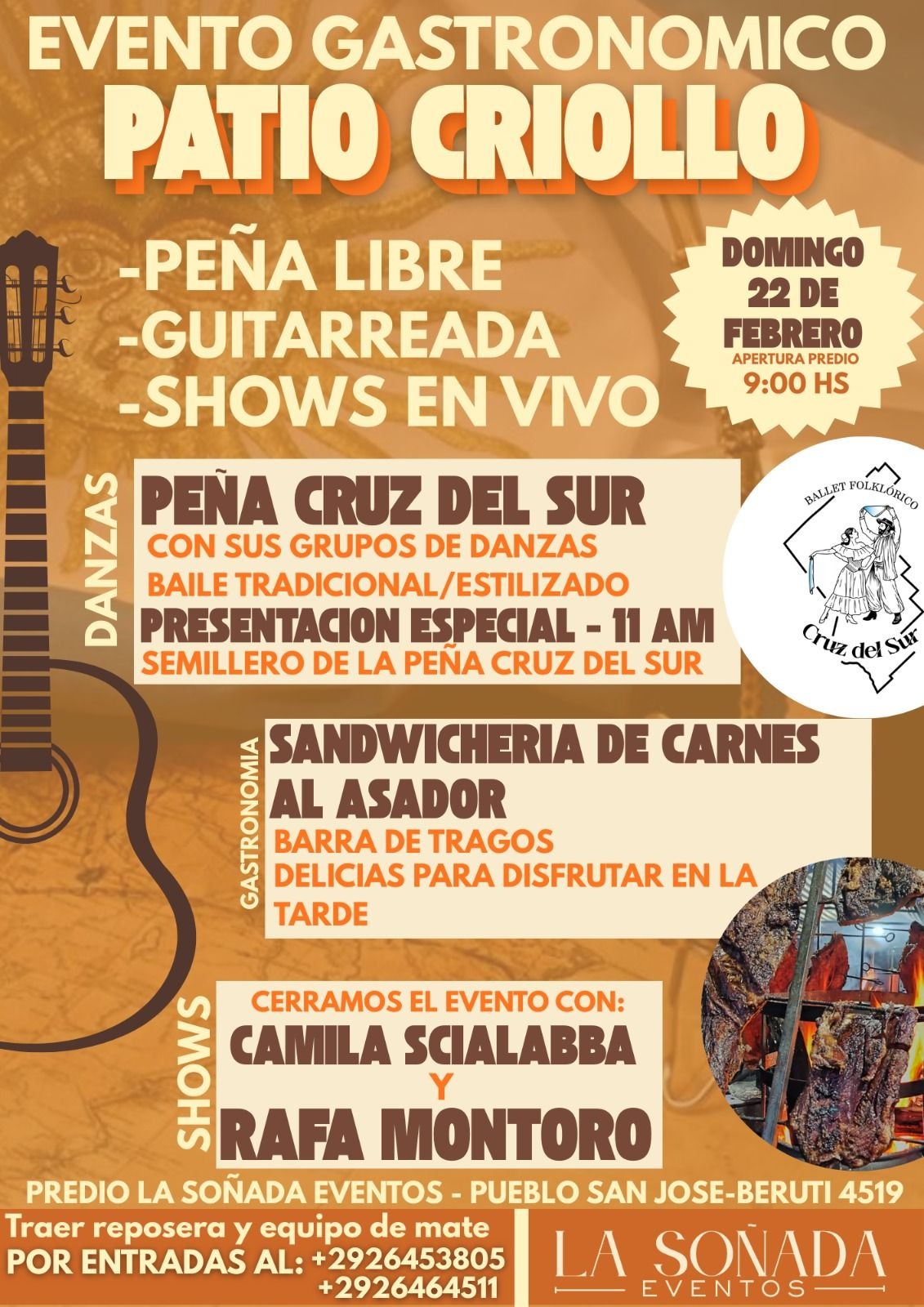 La Soñada Eventos organiza el Patio Criollo en Pueblo San José