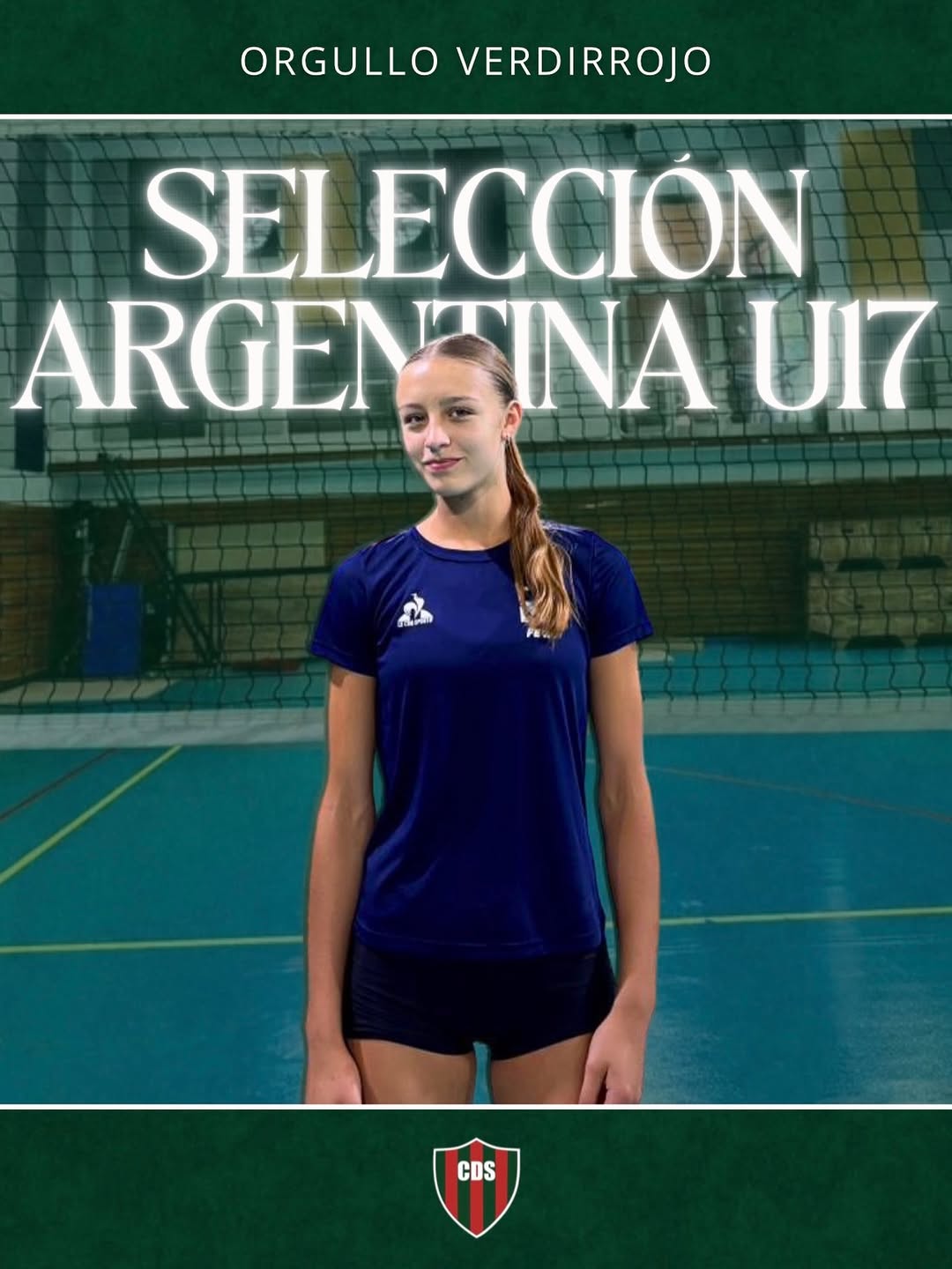 Orgullo suarense: Renata Bergese, convocada a la Selección Argentina U17 de vóley