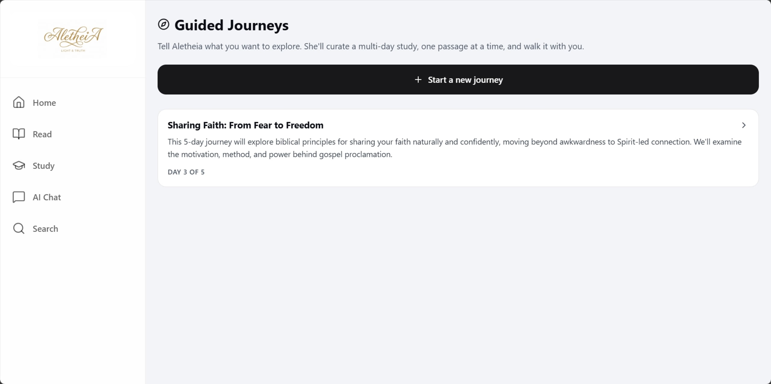 Aletheia Bible — Journeys library