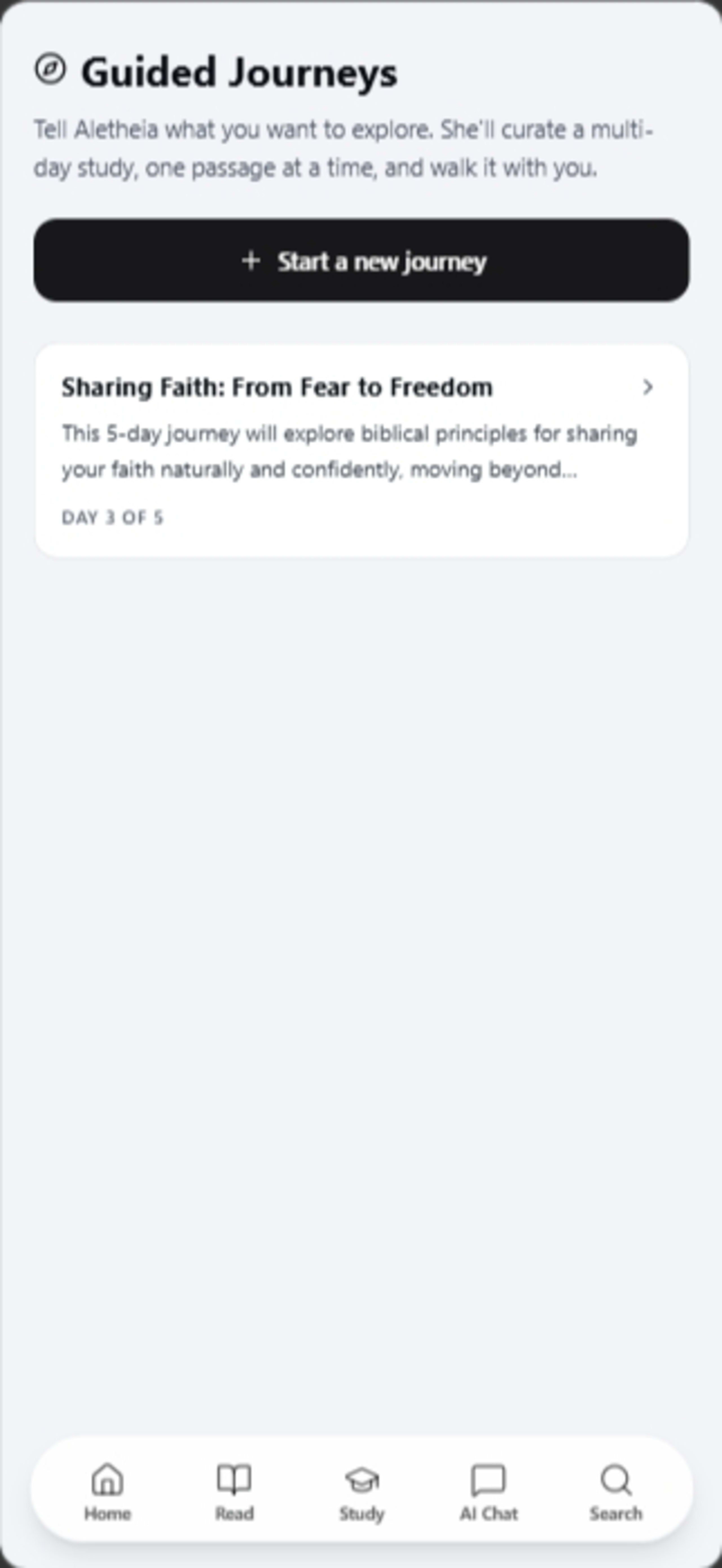 Aletheia Bible — Journeys mobile