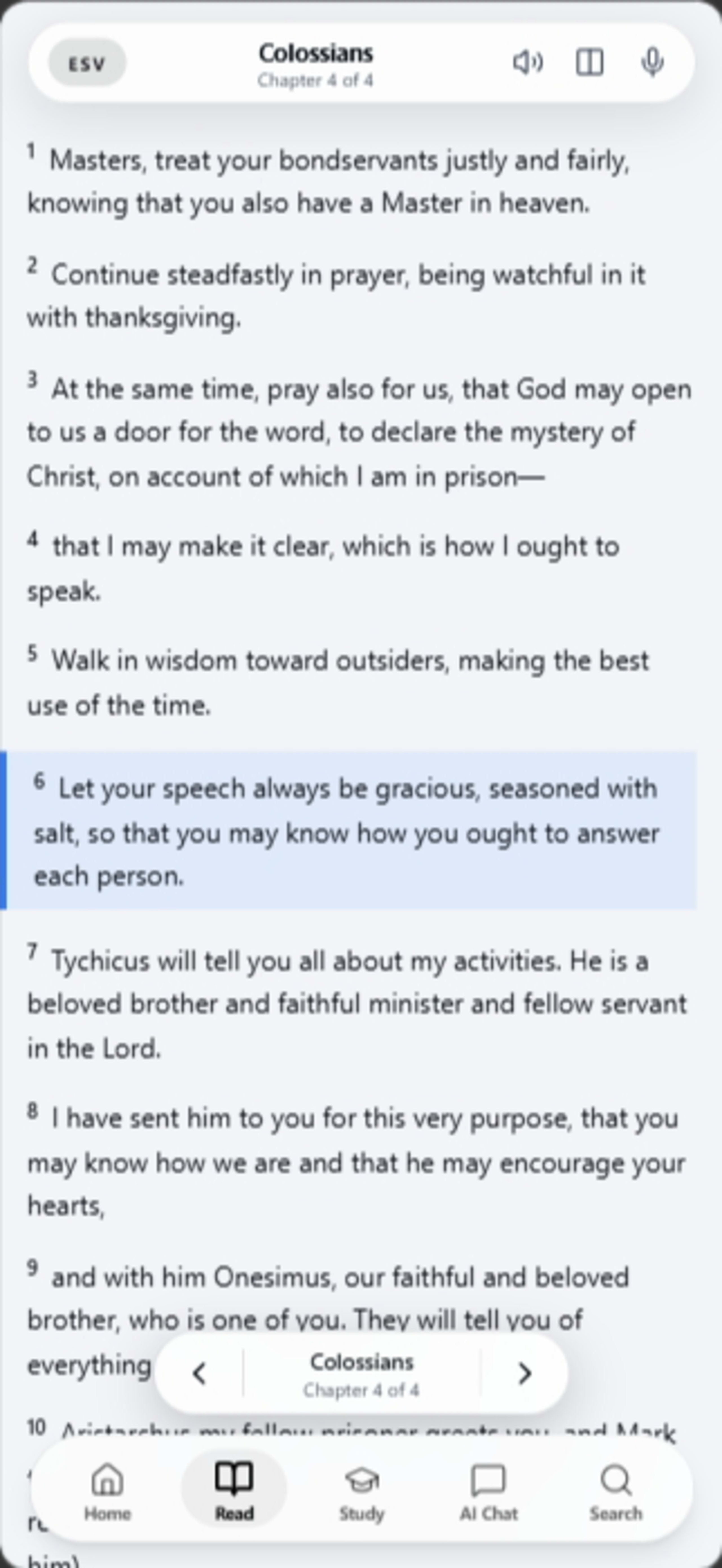 Aletheia Bible — Reader mobile