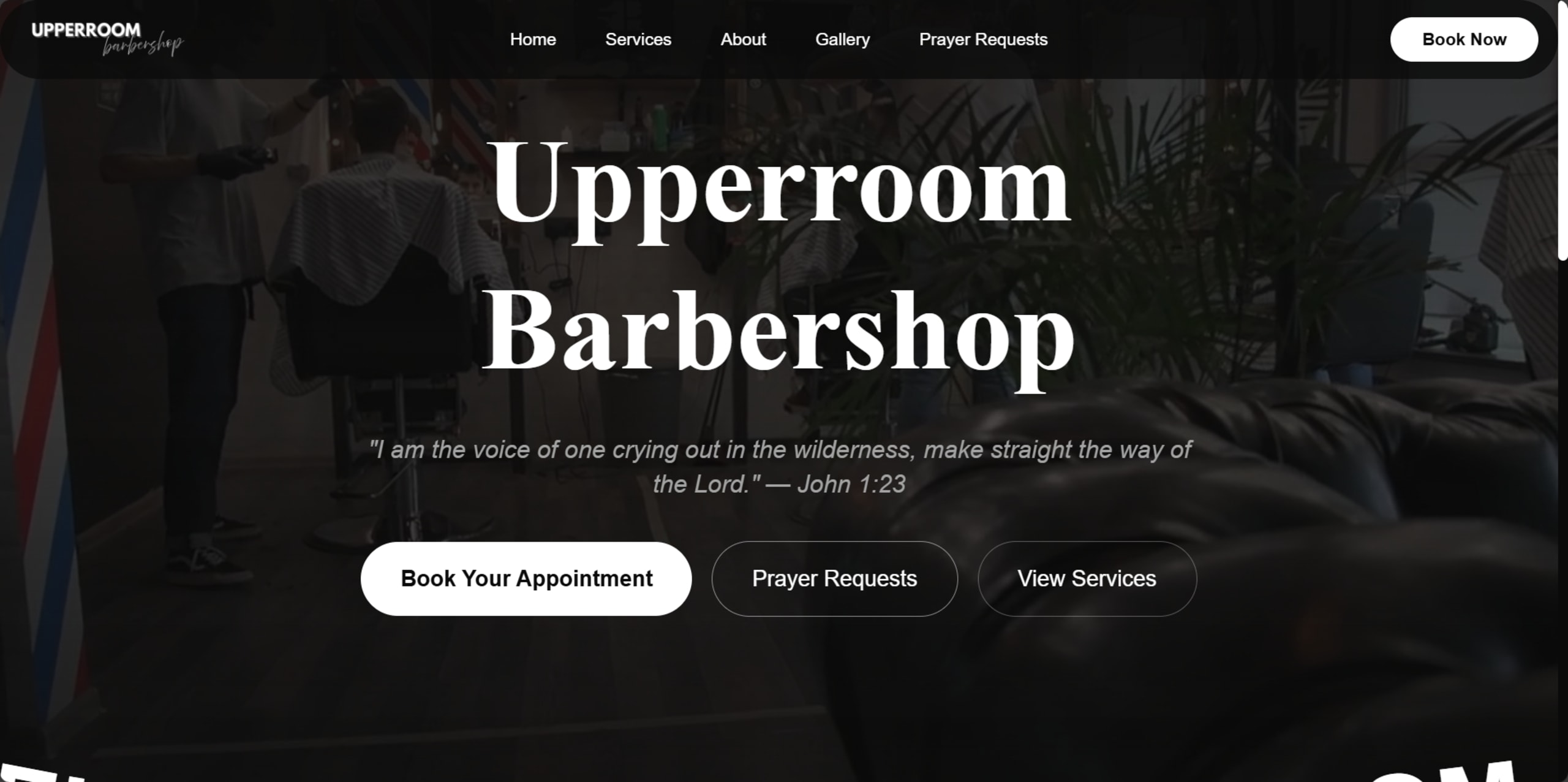 Upperroom Barber Shop Full Width