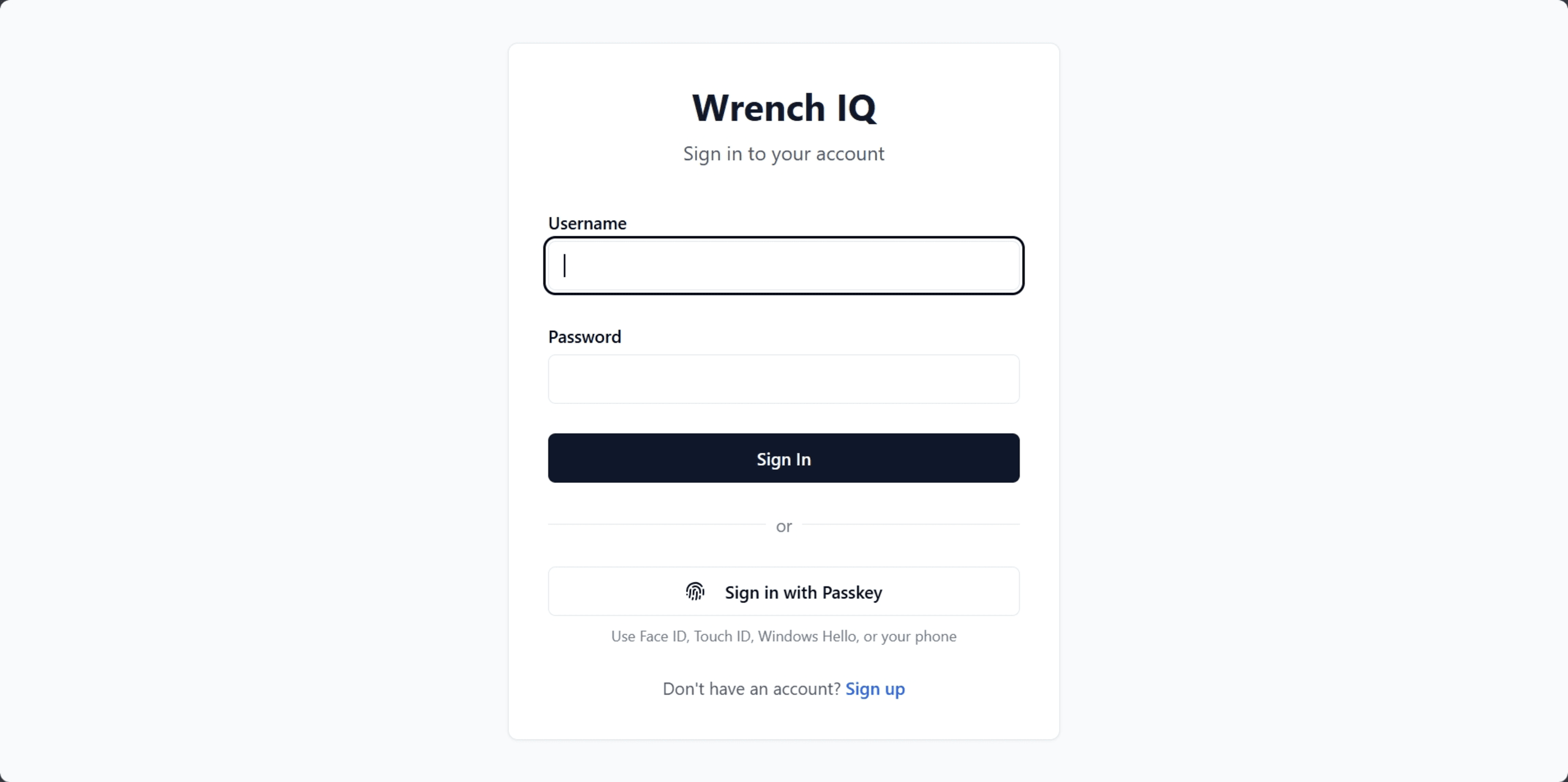 Wrench IQ Problem