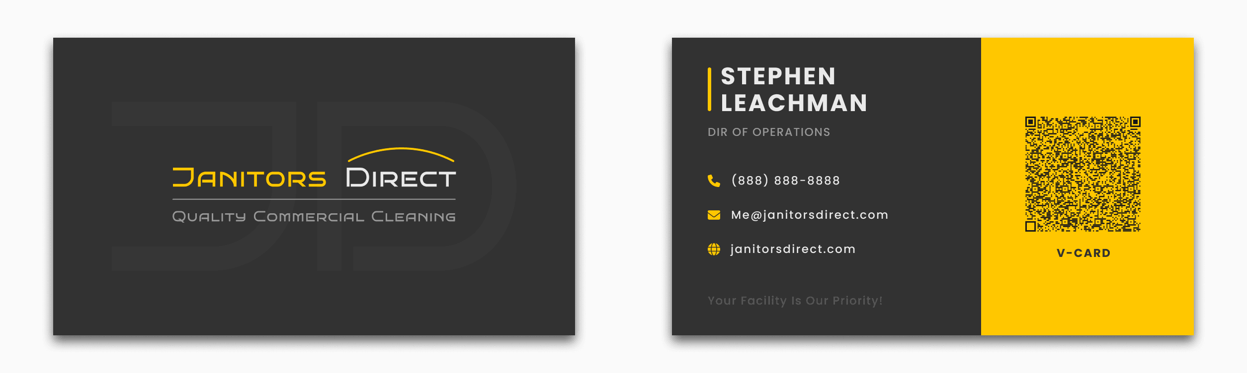 Janitors Direct Business Card Design